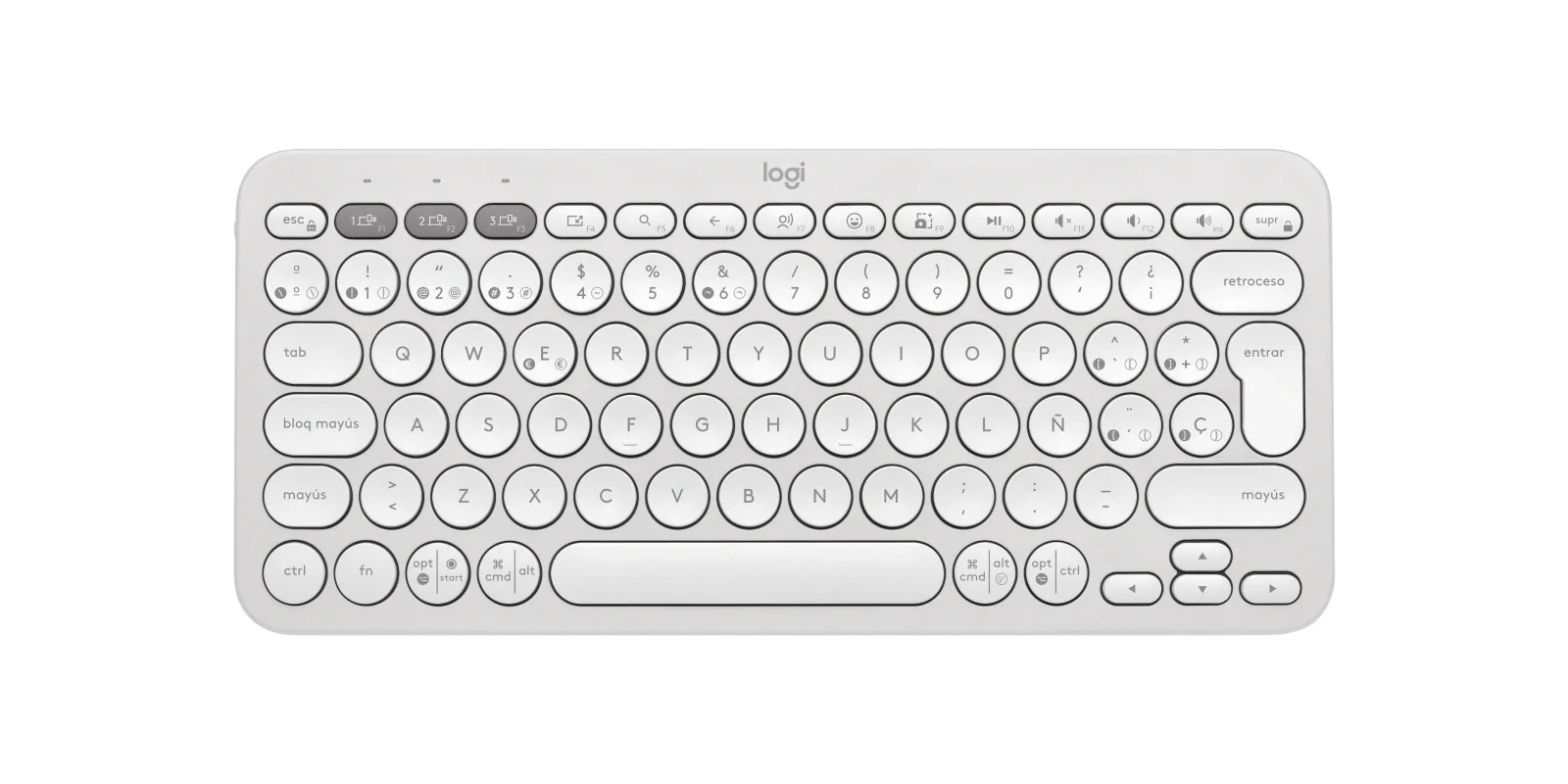 TECLADO 920-011784 INALAMBRICO PEBBLE K380S BLANCO TECLADO INALAMBRICO PEBBLE K380S BLANCO