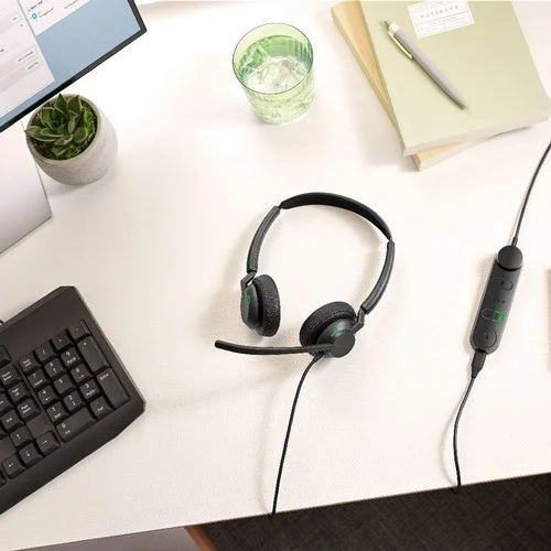 Auriculares Jabra Engage 50 II Cableado Sobre 5099-299-2219 la oreja Estéreo – Binaural – Cerrado – 50Hz a 20kHz – Tecnología MEMS Micrófono – USB Tipo A ENGAGE 50 II50 II LINK STEREO USB-A UC - Imagen 3