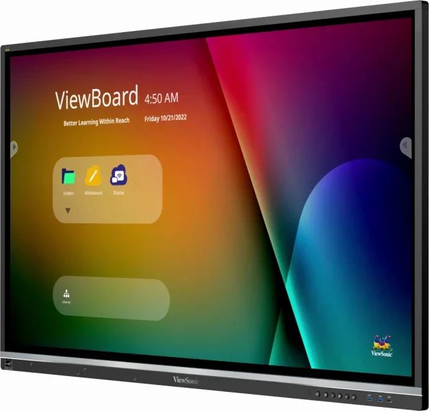 ViewSonic ViewBoard IFP5550-5A 139.7cm (55″) 4K UHD LCD Pantalla de colaboración – Cortex A73 + A53 – 4GB – Pantalla Táctil – 16:9 Aspect Ratio – 3840 x 2160 – LED – 400cd/m² – 1,200:1, 5,000:1 Contrast Ratio – 2160p – USB – HDMI – Android 11 55IN 4K VIEWBOARD INTERACTIVE DISPLAY