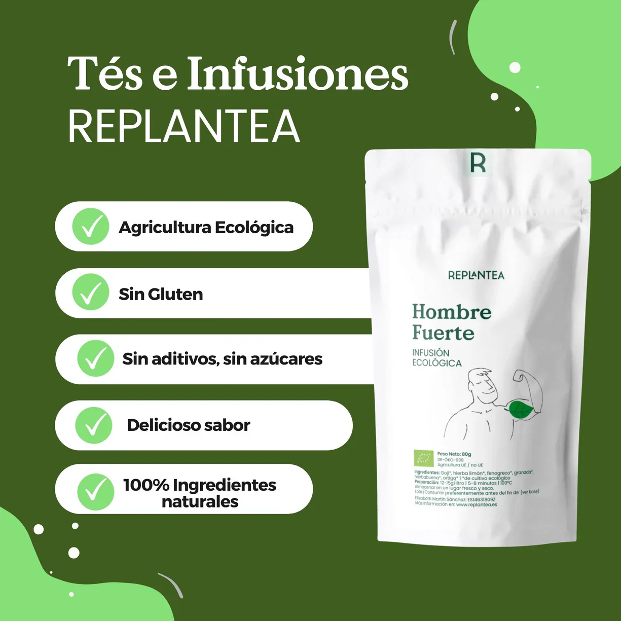 Infusión Hombre Fuerte Ecológica 80g - Imagen 3