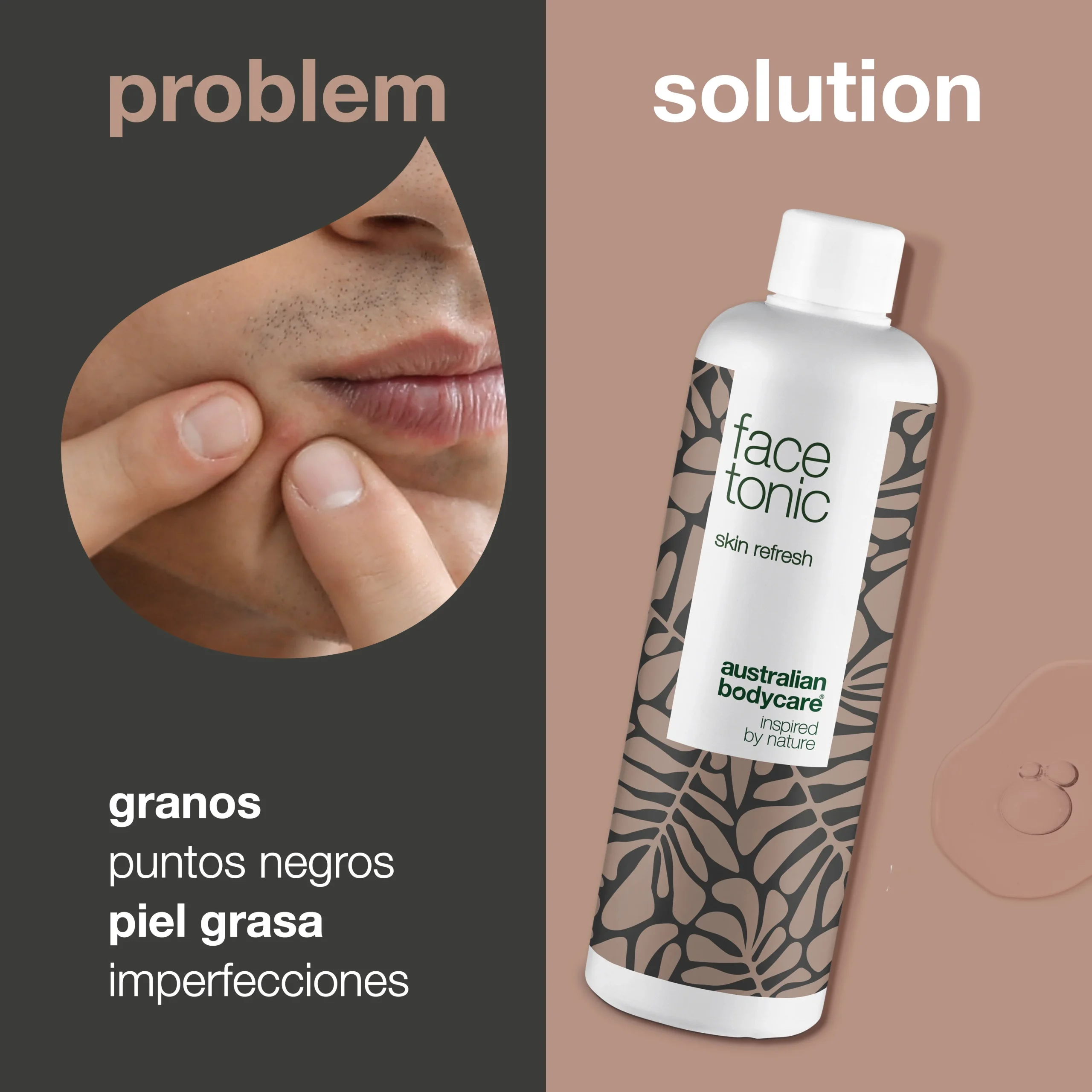 Tónico Facial Limpiador — Tónico Facial con aceite de árbol de té para una limpieza profunda