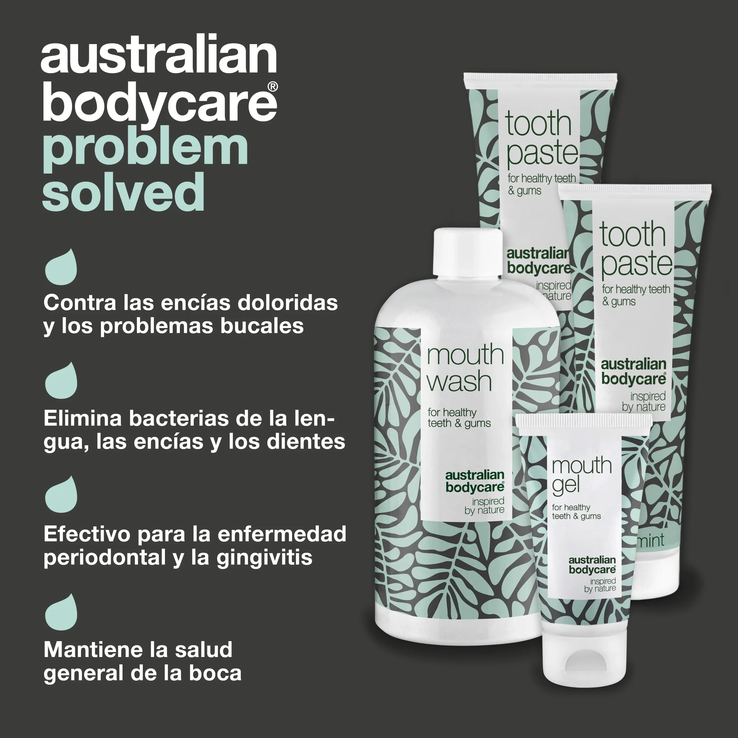 Pack Bucal de 4 productos con aceite de árbol de té — Para el cuidado diario de la candidiasis oral, periodintitis y gingivitis - Imagen 3
