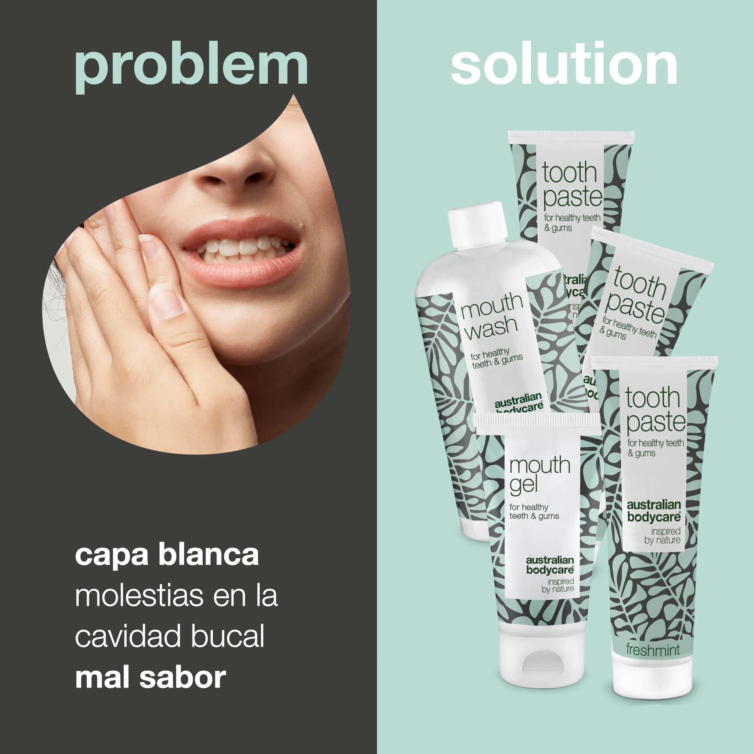Paquete de 5 para el cuidado de la lengua — por recubrimientos que surgen de bacterias u hongos en la lengua;