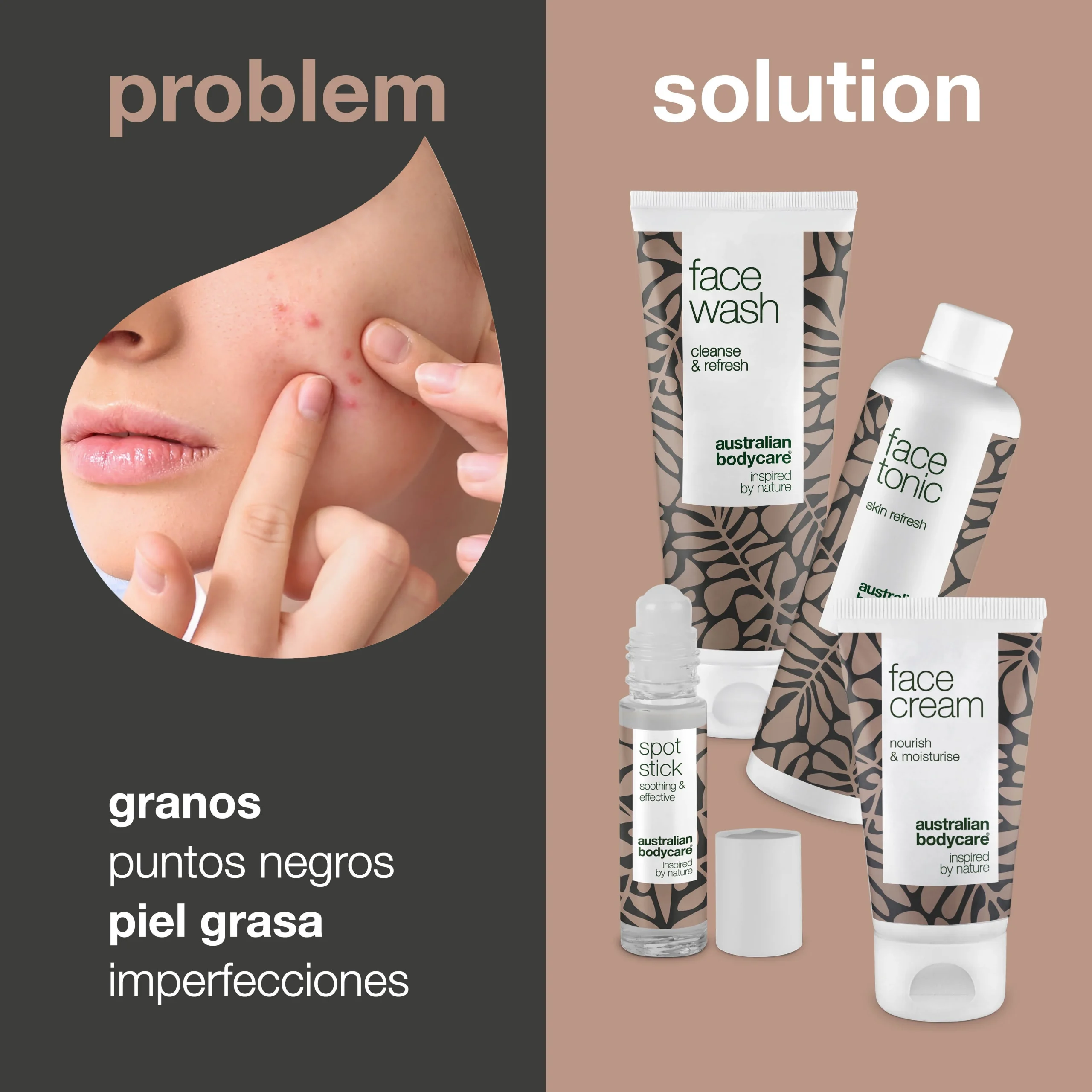 4 productos para granos en la barbilla — Productos faciales para la limpieza diaria de granos en la barbilla