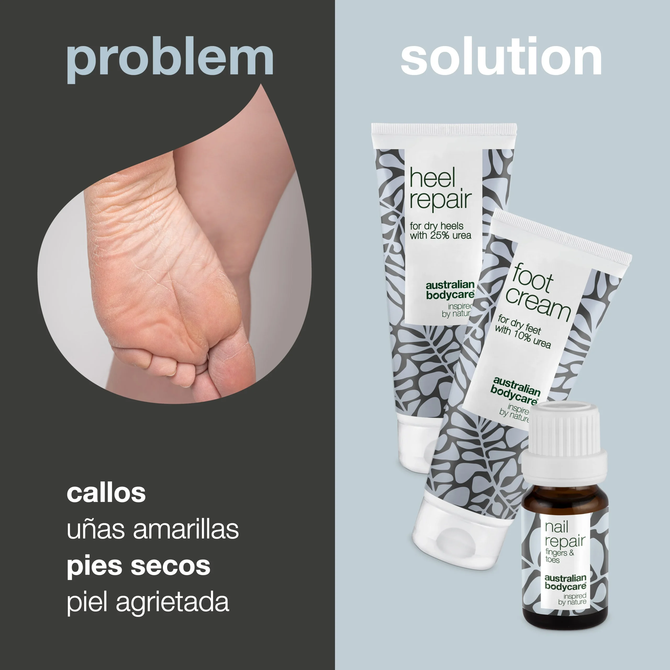 Kit de pies y uñas — para callos y uñas descoloridas