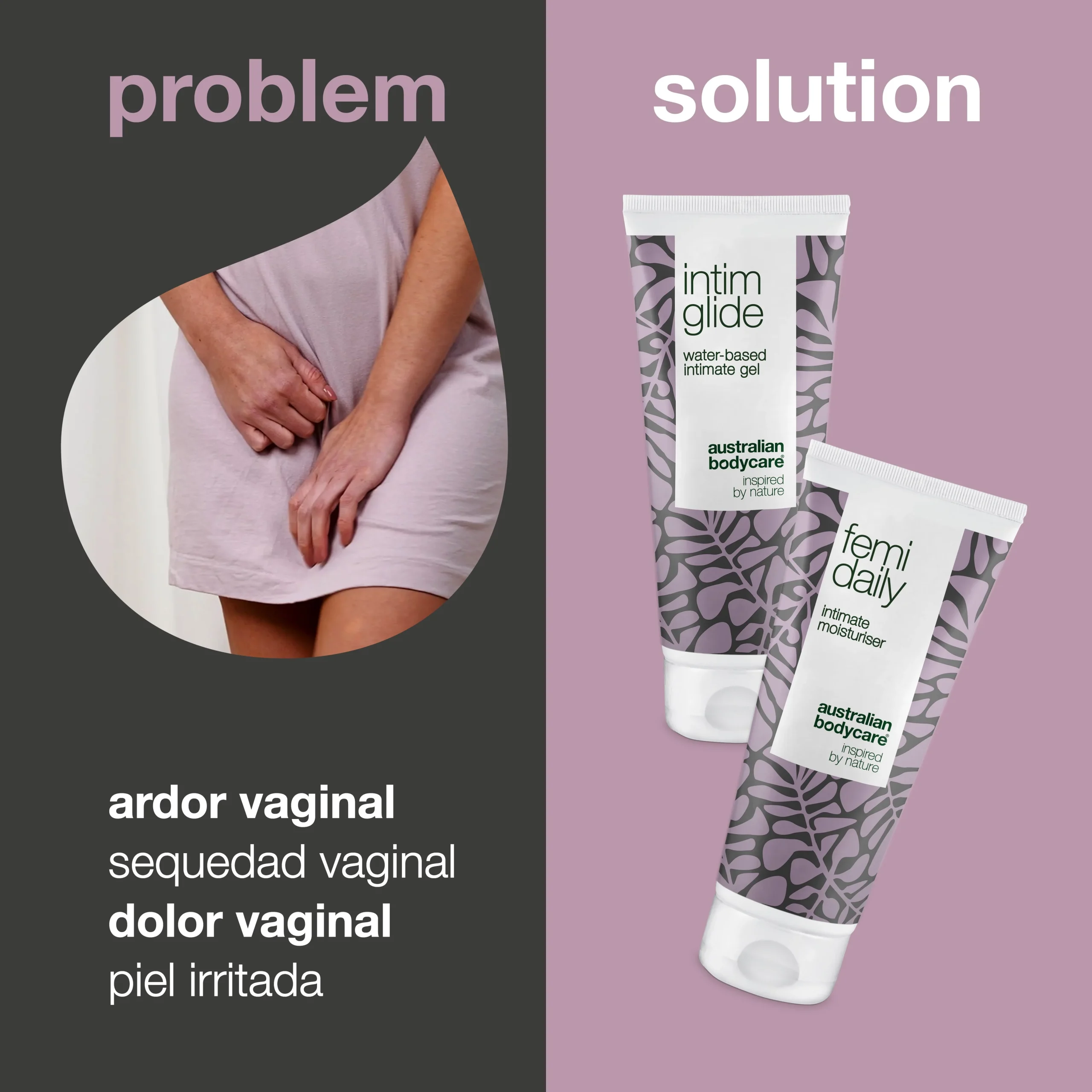 Pack para el cuidado de la Vulvodinia — 2 productos para el ardor, sequedad o dolor en la zona íntima