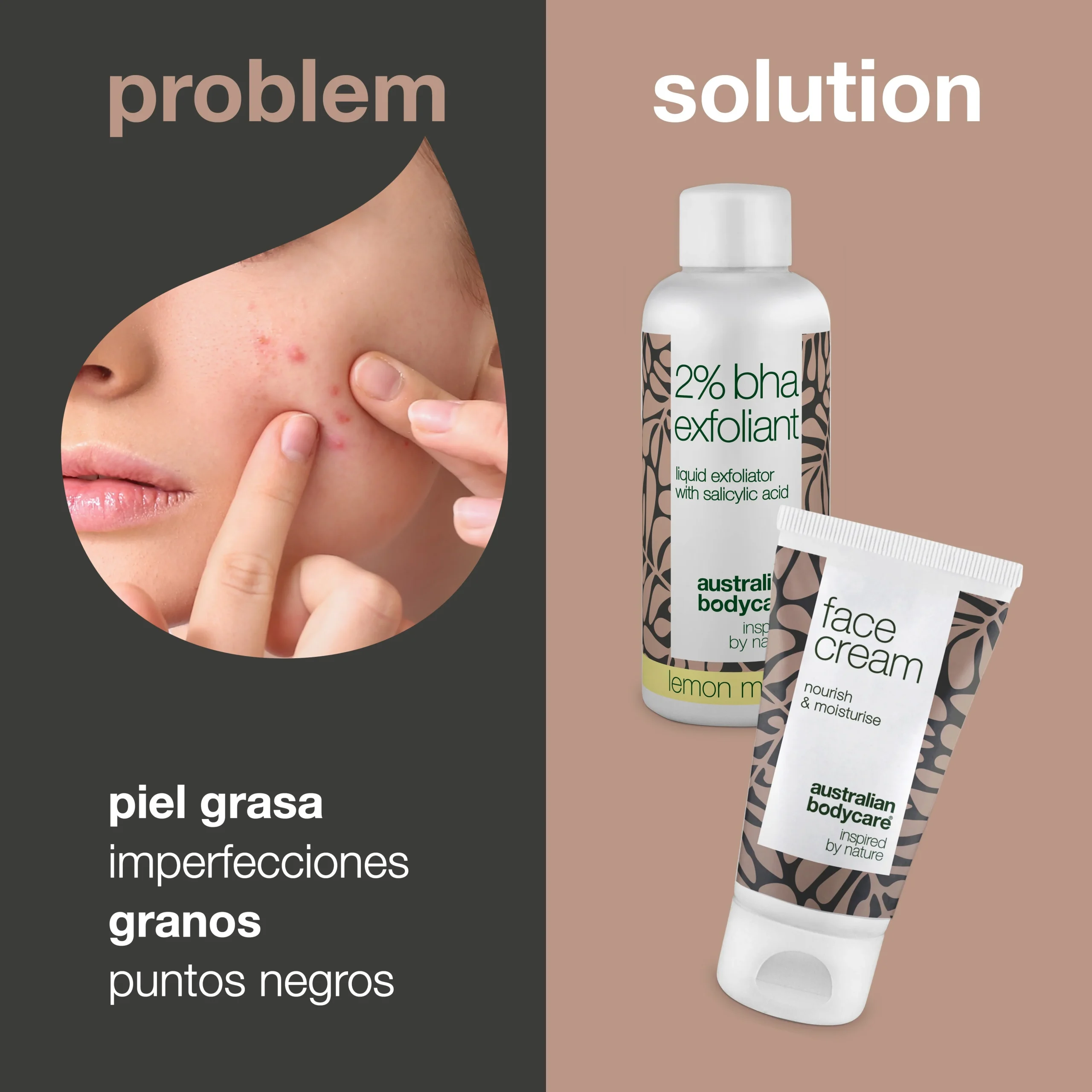 Set de Peeling para la Zona T BHA — Combate y previene la piel grasa y con imperfecciones