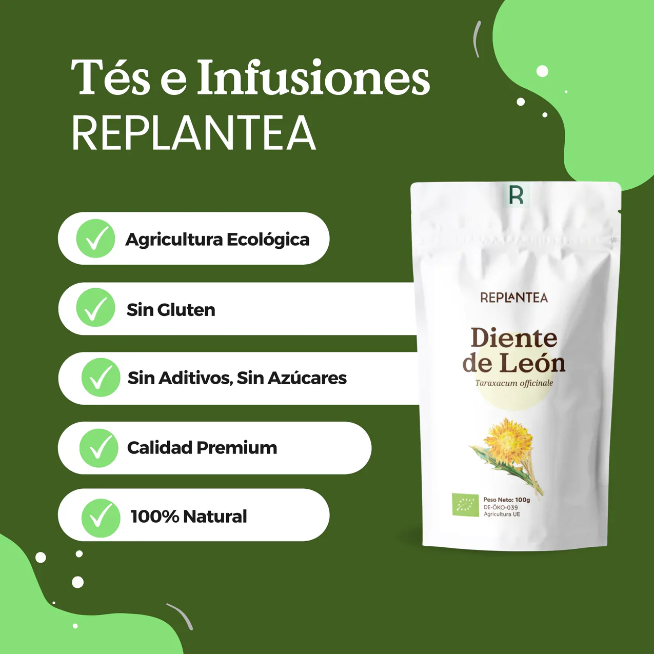 Infusión de Diente de León Ecológica 100g - Imagen 6