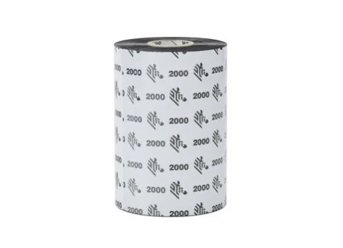 Cinta Zebra 2000 Negro, 60mm x 450m 02000BK06045 para TTP 7000 FORM 2000 TABLETOP