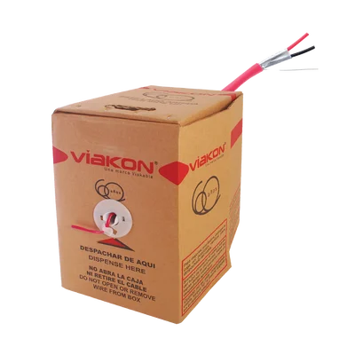 2 VIAKON 94-66 X 16 AWG / INCENDIO / FPLR / BLINDADO / 305 metros / Alambre / Hecho en México