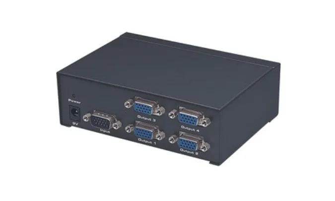 Video Splitter Professional Manhattan 4 Salidas VGA 4 PTOS DIVISOR DUPLICADOR 207348 DE SENAL