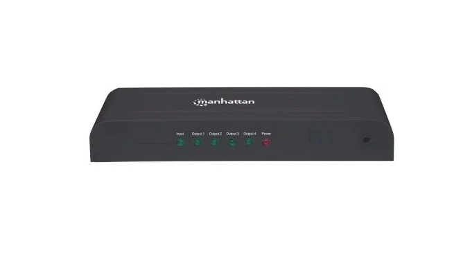 VIDEO SPLITTER HDMI 4K 3D 4 PTOS DIVISOR DUPLICADOR Manhattan 207515 DE SENAL VIDEO SPLITTER HDMI 4K 3D 4 PTOS DIVISOR DUPLICADOR DE SENAL