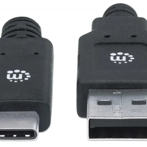 Cable 354974 USB A Macho – USB C Macho, 2 Metros, Negro .