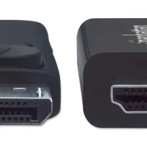 Manhattan 153201 Cable DisplayPort Macho – HDMI Macho, 1.8 Metros, 4K, Negro 1.8M