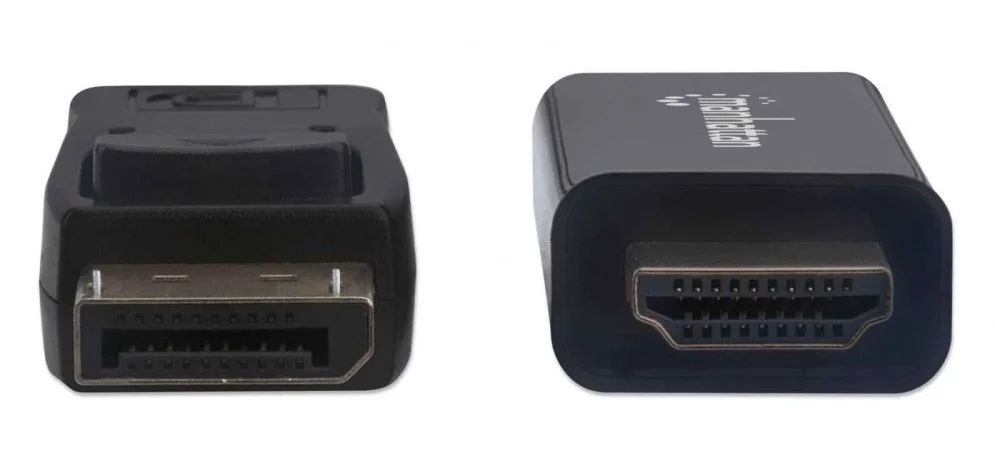 Manhattan 153201 Cable DisplayPort Macho – HDMI Macho, 1.8 Metros, 4K, Negro 1.8M