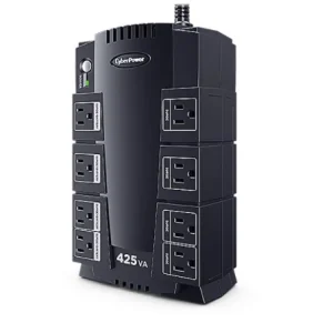 UPS Standby CyberPower Standby CP425SLG – 425VA/255W – De Escritorio – 8Hora(s) Recharge – 2Minuto(s) Stand-by – 110 V AC Entrada – 120 V AC Salida – 8 x NEMA 5-15R Receptacle(s) – USB NOBREAK UPS CP425425VA/255W.STANBY.8CONT.USB/RJ11.12