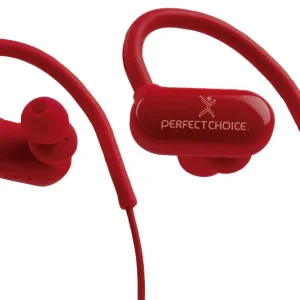 Perfect Choice Audífonos Intrauriculares Deportivos PC-116745 con Micrófono Effort, Inalámbrico, Bluetooth, Naranja NARANJA