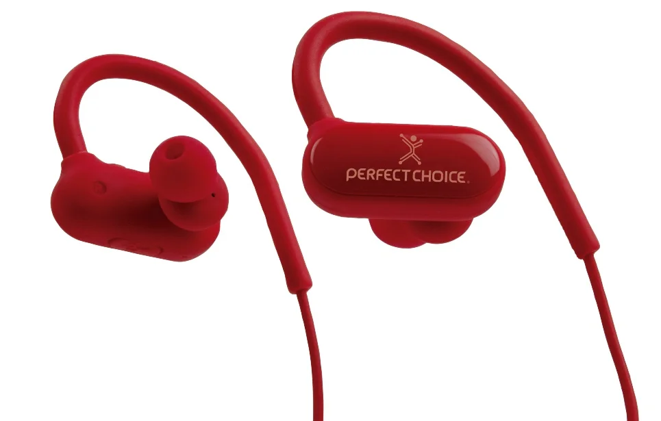 Perfect Choice Audífonos Intrauriculares Deportivos PC-116745 con Micrófono Effort, Inalámbrico, Bluetooth, Naranja NARANJA
