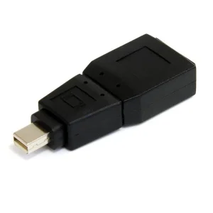 Startech.com GCMDP2DPMF Adaptador Convertidor Mini DisplayPort Macho – DisplayPort Hembra, Negro DISPLAYPORT MACHO A HEMBRA .