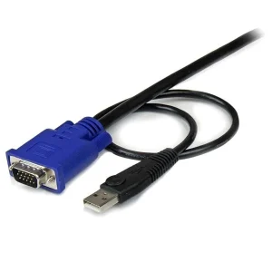 Cable SVECONUS10 KVM – VGA a VGA – USB – 3M 2EN1 VGA USB HD15 MACHO A MACHO .