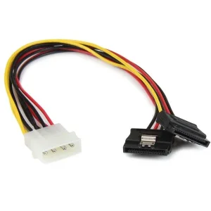 StarTech.com Adaptador Cable 30cm Divisor Molex 4 Pines LP4 a Doble SATA Cierre Seguridad Pestillo Latches – PYO2LP4LSATA Para Disco SATA, Unidad Óptica – LP4 / SATA – 1 Solamente CABLE 30CM ADAPTADOR CORRIENTELP4 MOLEX A DOBLE SATA CON SEGUR.