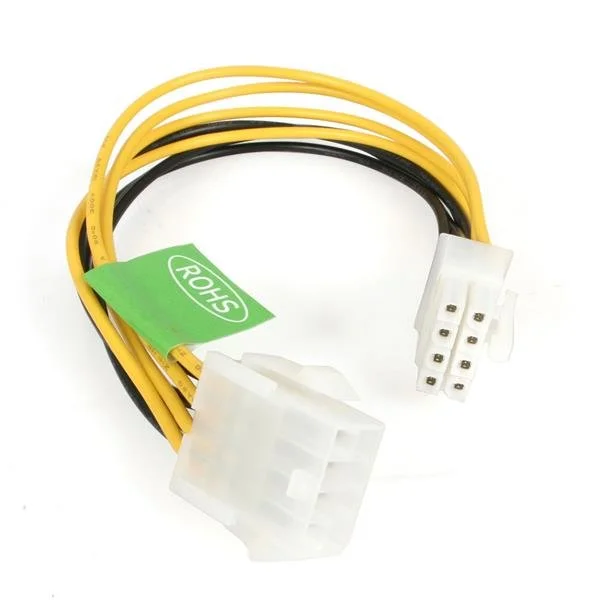 StarTech.com Cable EPS8EXT de Extensión de 20cm de 8 Pines EPS de Alimentación para Fuente de Poder ATX – Solamente CABLE DE EXTENSION EPS 20CM 8PIN DE ALIMENTACION FUENTE ATX .