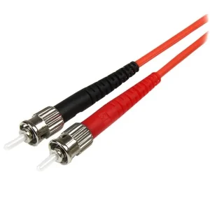 Cable 50FIBLCST1 de Fibra Óptica – LC – ST – Dúplex – Multimodo – 1M – Naranja MULTIMODO 50/125 LC A ST .
