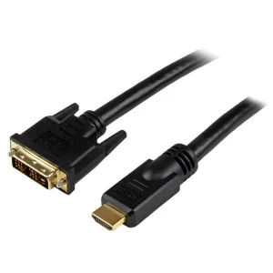StarTech.com HDDVIMM25 Cable HDMI Macho – DVI-D Macho, 7.6 Metros, Negro A DVI-D MACHO A MACHO .