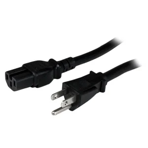 StarTech.com Cable PXT515C154 de Poder NEMA 5-15P – C15 Coupler, 1.2 Metros, Negro 14AWG DE PC NEMA5-15P A C15 TIER.A