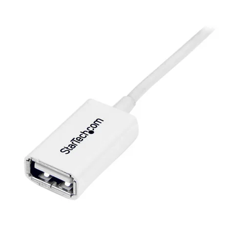 StarTech.com Cable USBEXTPAA3MW de 3m de Extensión Alargador USB 2.0 – Macho a Hembra USB A – Extensor – Blanco – Cable for Dispositivo periférico – 480Mbit/s – Cable de extensión – Apantallado – 24/28 AWG – Blanco CABLE 3M EXTENSION ALARGADORUSB 2.0 MACHO A HEMBRA BLANCO .