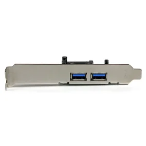 StarTech.com Tarjeta PCI Express PEXUSB3S24 de 2 Puertos USB 3.0 (5Gbps) SuperSpeed con UASP y Alimentación SATA – Adaptador Interno – 2 Total USB Port(s) – 2 USB 3.0 Port(s) – PC, Linux TARJETA PCI EXPRESS 2 PUERTOSUSB 3.0 UASP ALIMENTACION SATA