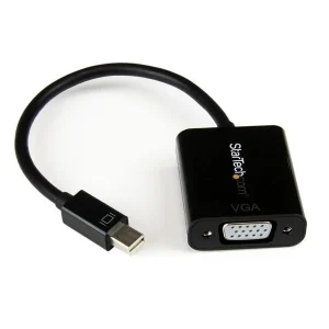 StarTech.com Adaptador Mini DisplayPort a VGA – Convertidor Activo MDP2VGA2 de Mini DP a VGA Video 1080p con Certificación VESA – mDP 1.2 – Negro CABLE ADAPTADOR DE VIDEO MINIDISPLAYPORT DP A VGA .