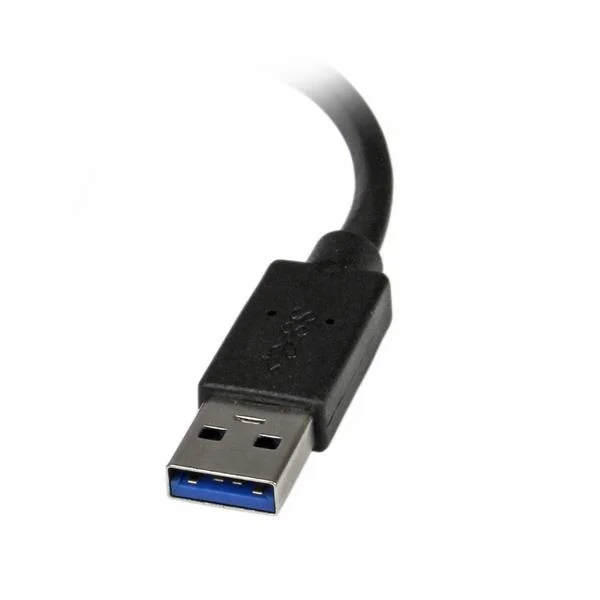 Startech.com Adaptador USB32VGAES de Video Convertidor USB 3.0 Macho – VGA Hembra, 6cm, Negro USB 3.0 A VGA CABLE .