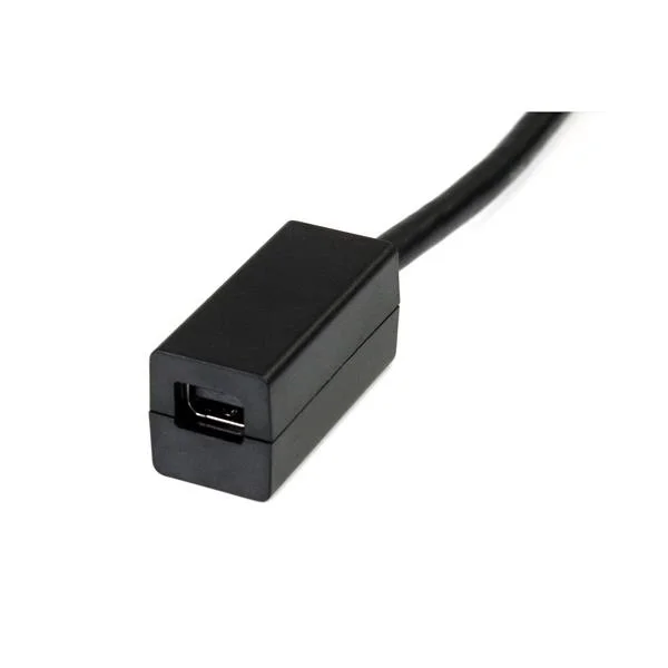 StarTech.com DP2MDPMF6IN Cable Adaptador DisplayPort Macho – mini DisplayPort Hembra, 15cm, Negro DP MACHO A HEMBRA CONVERTIDOR .