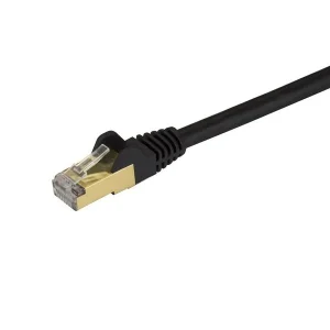 StarTech.com Cable Patch Cat6a STP Blindado sin Enganches RJ-45 Macho – RJ-45 Macho, 3 Metros, Negro BLINDADO STP C6ASPAT10BK DE 3M NEGRO .