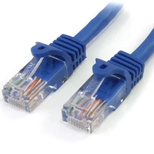 StarTech.com RJ45PATCH7 Cable Patch Cat5e UTP sin Enganches RJ-45 Macho – RJ-45 Macho, 2.13 Metros, Azul RJ45 GIGABIT ETHERNET AZUL .