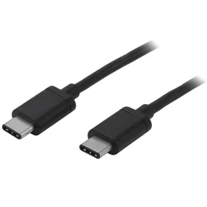 StarTech.com Cable USB-C USB2CC2M de 2m – Type-C – USB 2.0 – Macho a Macho – Cable for Tableta, Chromebook, Portátil, MacBook, Smartphone, Computador, Cargador de pared – 480Mbit/s – Apantallado – Níquel Conector chapado – 22/30 AWG – Negro CABLE USB-C DE 2M TYPE-CUSB 2.0 MACHO A MACHO