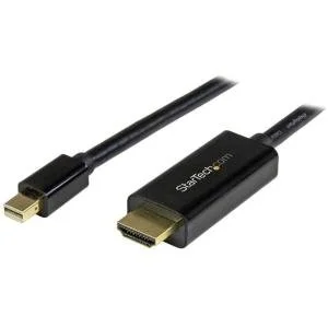 StarTech.com Cable Conversor Mini DisplayPort a HDMI 3m – Video 4K 30Hz – Adaptador mDP a HDMI – Thunderbolt – Convertidor MiniDP a HDMI – Cable for Proyector, Ultrabook, Dispositivo MDP2HDMM3MB de audio/vídeo, Workstation, Portátil, MacBook, MacBook Air, Mac mini, Dock, Portátil – Admite hasta1920 x 1200 – Negro CABLE ADAPTADOR MINI DISPLAYPORT A HDMI 3M 4K 30HZ