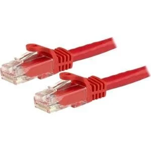 StarTech.com Cable N6PATC50CMRD de Red de 0.5m Rojo Cat6 UTP Ethernet Gigabit RJ45 sin Enganches – Cable for Dispositivo de red – 6Gbit/s – Cable de conexión – Oro Contacto chapado – 24 AWG – Rojo CABLE DE RED DE 0.5M ROJO CAT6ETHERNET GIGABIT SIN ENGANCHES