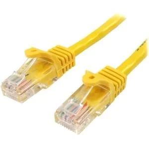 StarTech.com 45PAT5MYL Cable Patch Cat5 UTP sin Enganches RJ-45 Macho – RJ-45 Macho, 5 Metros, Amarillo ETHERNET SIN ENGANCHE