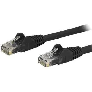 StarTech.com Cable N6PATCH6INBK de Red de 15cm Negro Cat6 UTP Ethernet Gigabit RJ45 sin Enganches – Cable for Dispositivo de red, Workstation, Hub, Enchufe de pared, Panel de distribución, Portátil, Base de conexión, Computadora de escritorio – 10Gbit/s – Cable de conexión – Oro Contacto chapado – CMG – 24 AWG – Negro CABLE RED DE 15CM NEGRO CAT6 EETHERNET GIGABIT SIN ENGANCHES