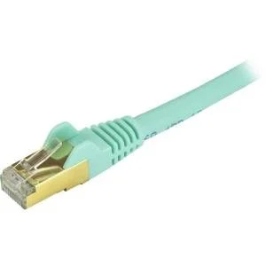 StarTech.com Cable Patch Cat6a STP Blindado sin Enganches RJ-45 Macho – RJ-45 Macho, 10.6 Metros, Turquesa LINDADO C6ASPAT35AQ DE 10.6M GRIS