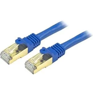 StarTech.com Cable C6ASPAT4BL de 1m CAT6a Ethernet Azul – Cable de red 10Gb Cat6a Snagless Blindado RJ45 PoE de 100W – 10GbE con Certificación UL/TIA – Cable for Base de conexión, Dispositivo de red, Portátil, Computadora de escritorio, Hub, Conmutador, Router, Servidor de impresión, Panel de conexión, Dispositivo compatible con PoE, Dispositivo VoIP – 10Gbit/s – Cable de conexión – Apantallado – Oro Conector chapado – CMG – 26 AWG – Azul CABLE DE RED ETHERNET CAT6A BLLINDADO DE 1.2M AZUL