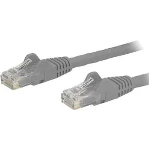 StarTech.com Cable N6PATCH14GR de Red de 4.2m Gris Cat6 UTP Ethernet Gigabit RJ45 sin Enganches – Cable for Dispositivo de red, Workstation, Hub, Enchufe de pared, Base de conexión, Computadora de escritorio, Panel de distribución, Teléfono IP – 10Gbit/s – Cable de conexión – Oro Conector chapado – CMG – 24 AWG – Gris CABLE DE RED DE 4.2M GRIS CAT66 ETHERNET GIGABIT SIN ENGANCHES