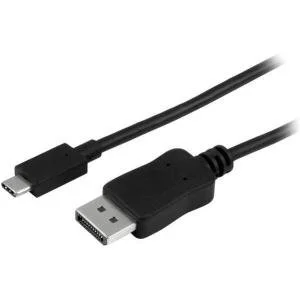 StarTech.com Cable 1.8m USB C a DisplayPort 1.2 4K60Hz – Adaptador Convertidor USB Tipo C a DisplayPort – Compatible Thunderbolt 3 – Negro – Cable for Dispositivo CDP2DPMM6B de audio/vídeo, Monitor, Portátil, MAC, Computador, Workstation, Proyector, Chromebook, TV, MacBook Pro, iPad Pro, … – 21.6Gbit/s – Admite hasta3840 x 2160 – Negro CABLE ADAPTADOR USB-C A DISPLA.