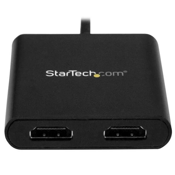 StarTech.com Divisor Splitter MST USB-C Macho – 2x HDMI Hembra, Negro HDMI MSTCDP122HD DE 2 PUERTOS USB TIPO C