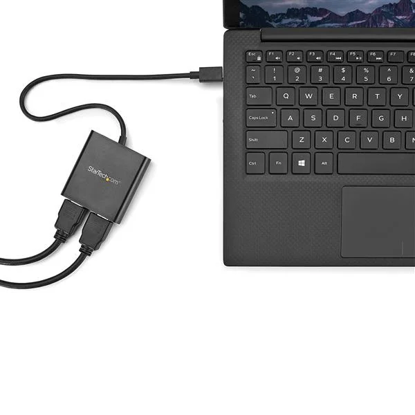 StarTech.com Divisor Splitter MST USB-C Macho – 2x HDMI Hembra, Negro HDMI MSTCDP122HD DE 2 PUERTOS USB TIPO C - Imagen 4