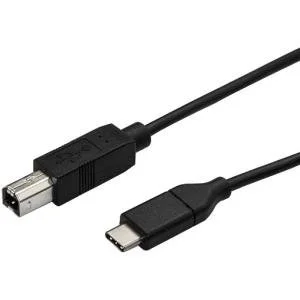 StarTech.com Cable USB2CB50CM de 50cm USB-C a USB-B de Impresora – Cable Adaptador USB Tipo C a USB B – Cable for Impresora, Escáner, Portátil, Tableta, Computador – 480Mbit/s – Níquel Conector chapado – 22/30 AWG – Negro CABLE DE 50CM USB-C A USB-B DEIMPRESORA USB TIPO C A USB B