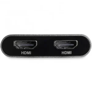 StarTech.com Adaptador TB32HD24K60 de Video Thunderbolt 3 a Doble HDMI 4K 60Hz Compatible con Mac y Windows – Cable for Monitor, MacBook Pro, Portátil, Computador – 40Gbit/s – Admite hasta4096 x 2160 – Plata ADAPTADOR VIDEO THUNDERBOLT 3 AA DOBLE HDMI 4K60 MAC Y WIN