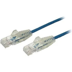 StarTech.com Cable N6PAT1BLS de 30cm de Red Ethernet Cat6 Delgado Sin Enganches – Cable de Red Snagless – Azul – Cable for Dispositivo de red – Cable de conexión – Oro Conector chapado – LSZH – 28 AWG – Azul CABLE 30CM RED ETHERNET CAT6SIN ENGANCHES SNAGLESS AZUL